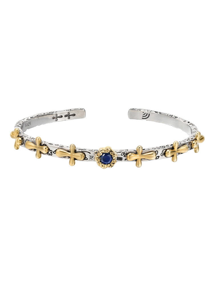925 Vintage Cross Bracelet