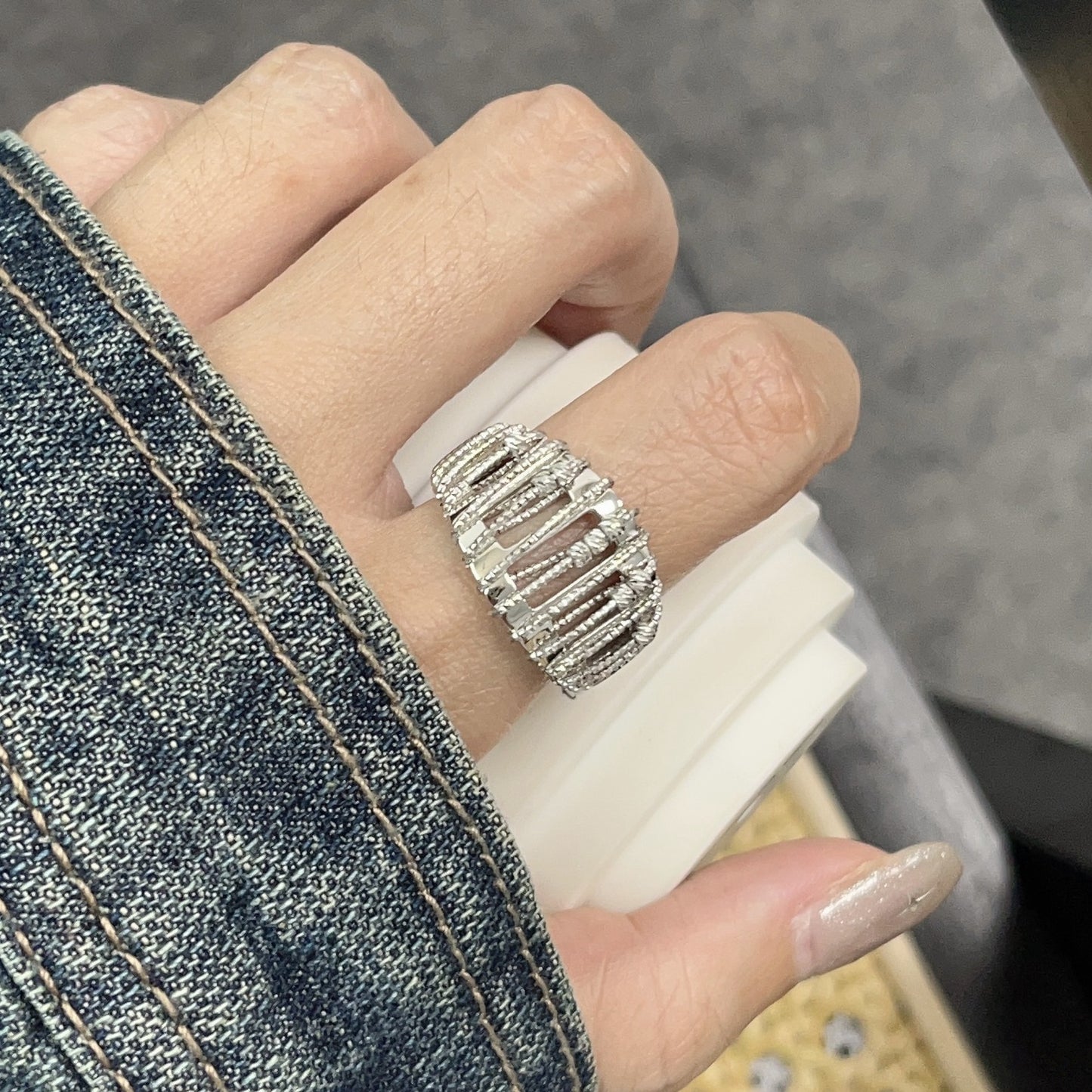 925 Bead-Band Ring